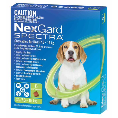 Nexgard Spectra Dog M 7.6 kg-15 kg Arasındaki Köpekler İçin İç ve Dış Parazit Tableti
